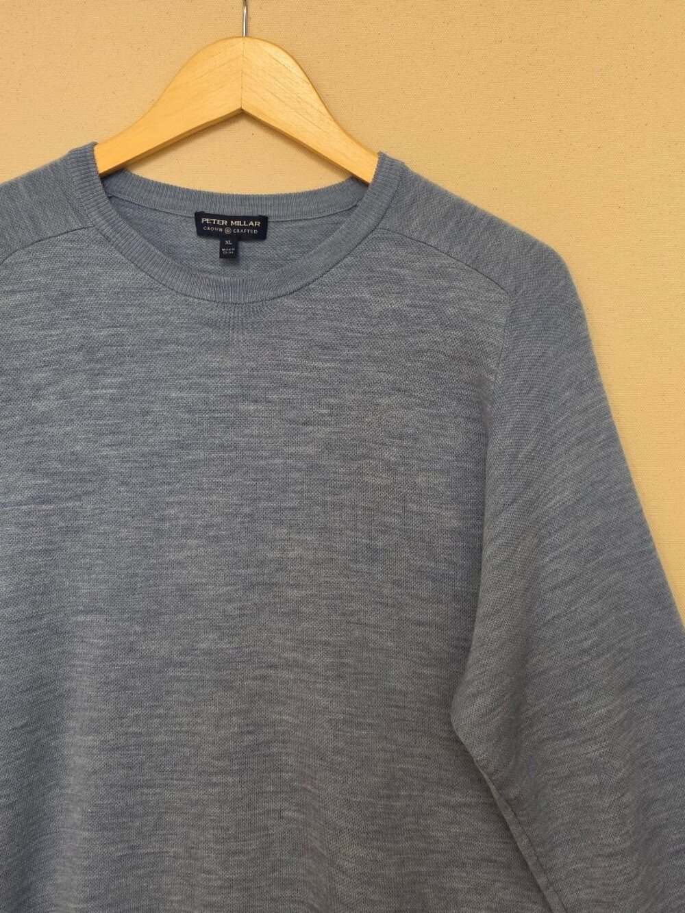 Peter Millar Wool Blend Interlock Crewneck Sweater XL
